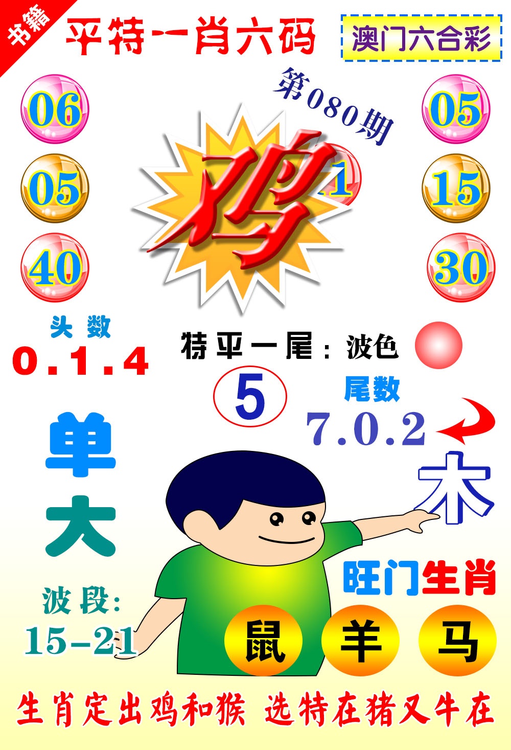 080期澳门一肖六码[图]