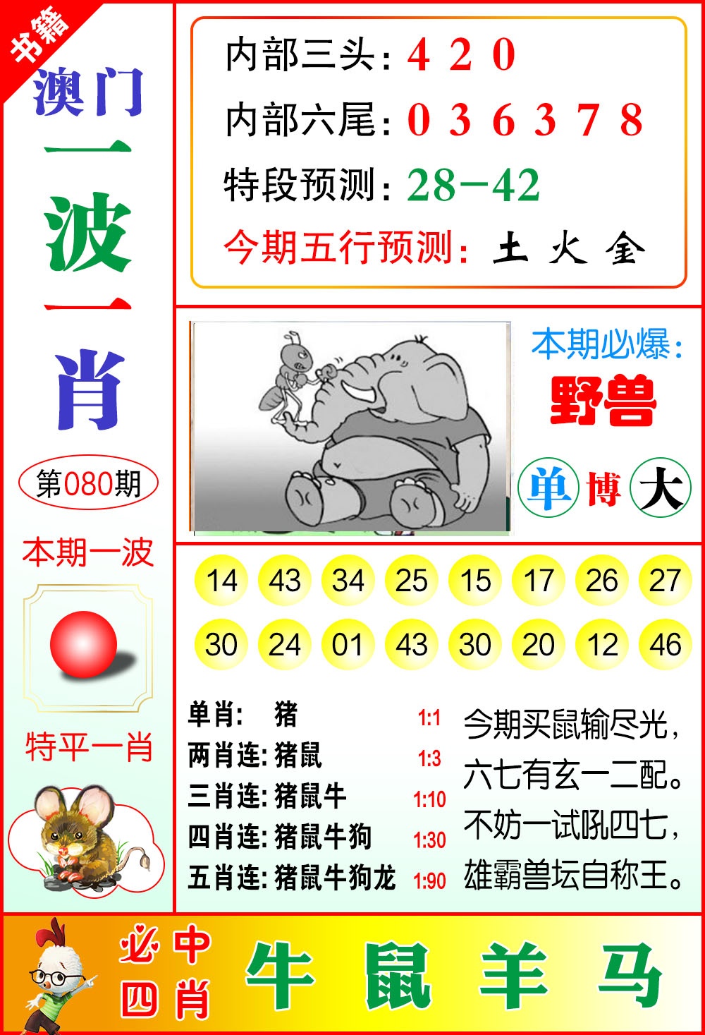 080期澳门一波一肖[图]